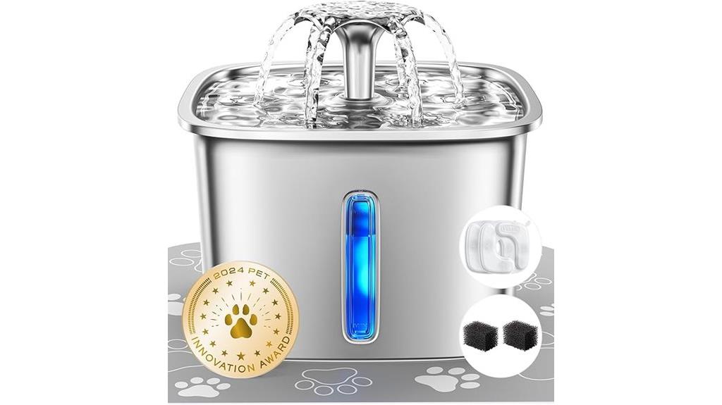 stainless pet water fountain