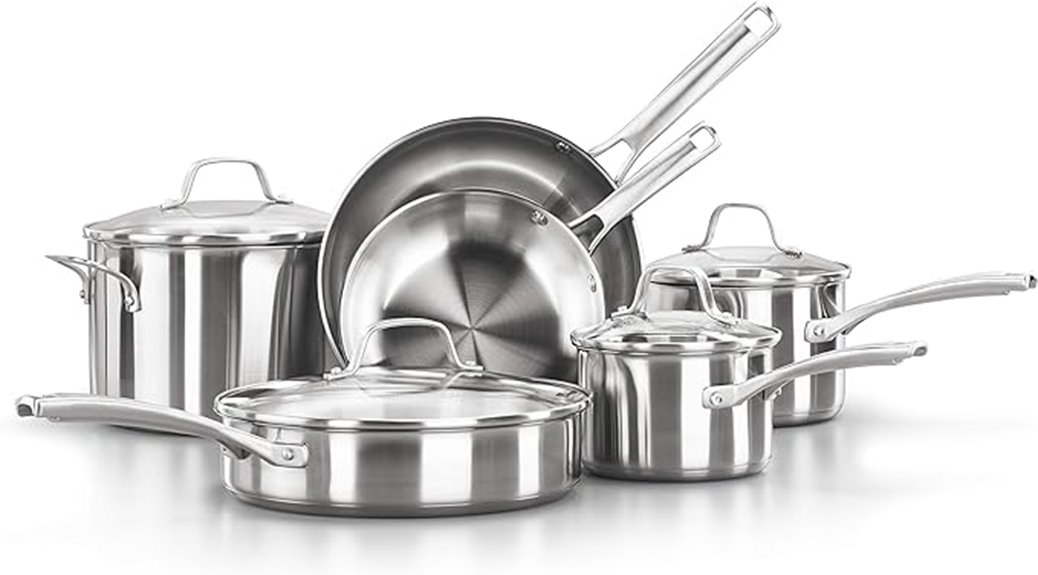 stainless steel cookware set