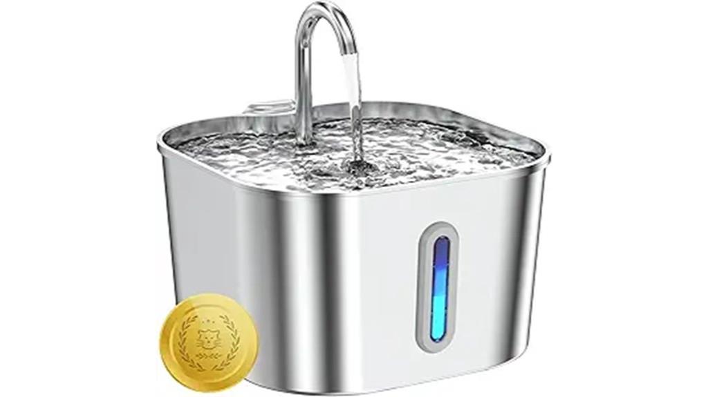 stainless steel pet fountain