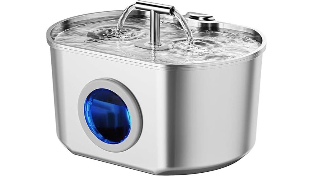 stainless steel pet fountain