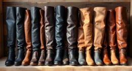 stylish wide calf boots