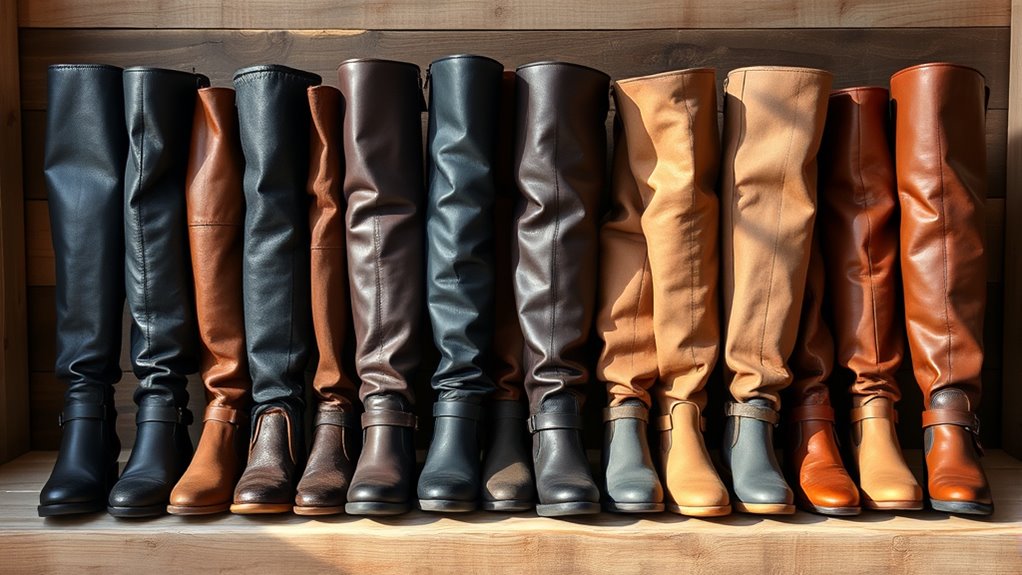 stylish wide calf boots