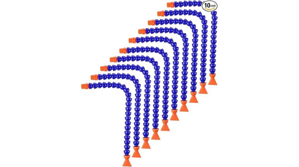 ten flexible oil hoses