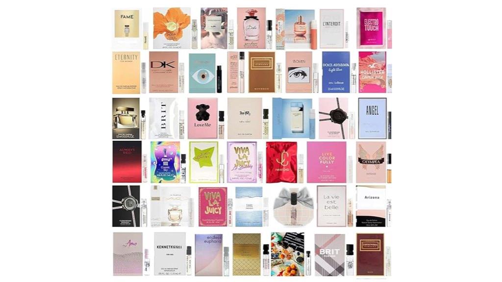 ten perfume samples pack