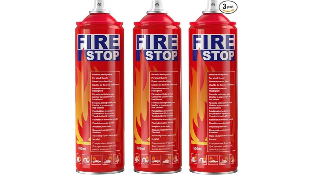 three pack fire extinguishers