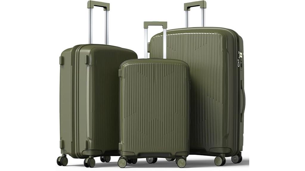 three piece luggage set