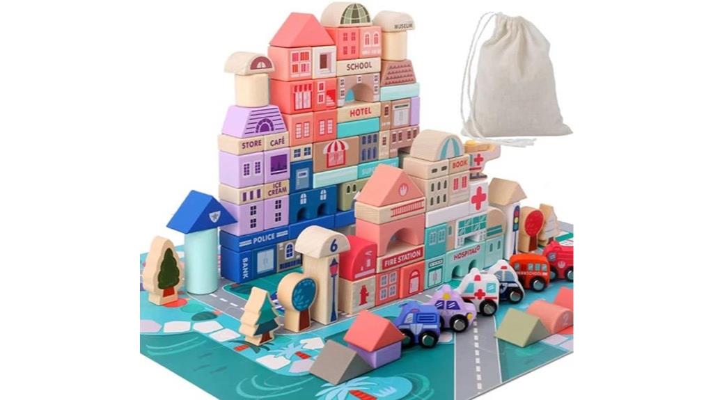 toddler wooden block set