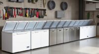 top garage chest freezers