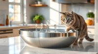 top stainless steel cat fountains