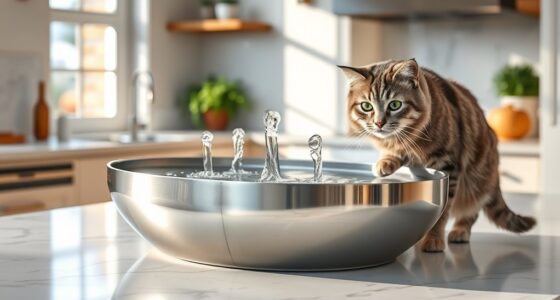 top stainless steel cat fountains