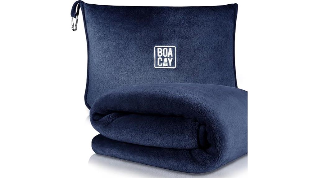 travel blanket with clips