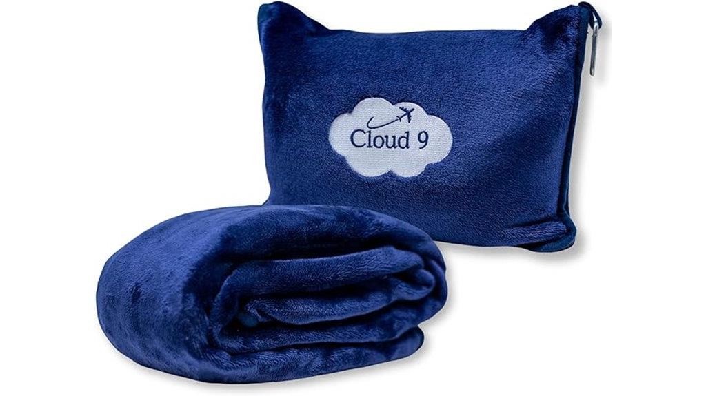 travel blanket with pillow