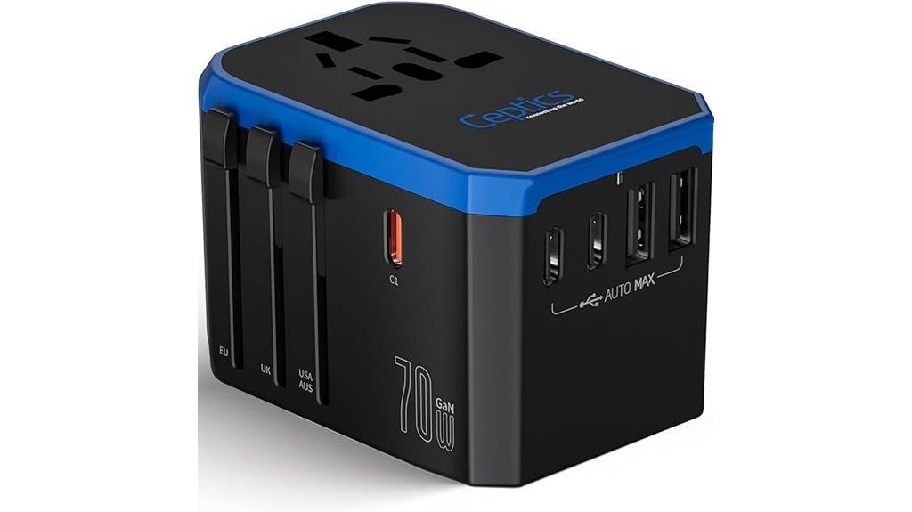 travel plug adapter 70w