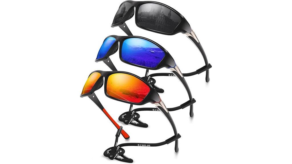 triple pack sports sunglasses