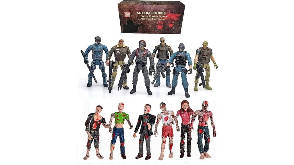 twelve piece military toy set