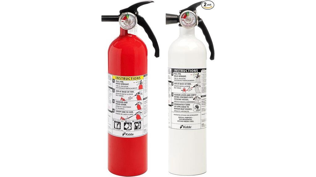 two kidde kitchen extinguishers