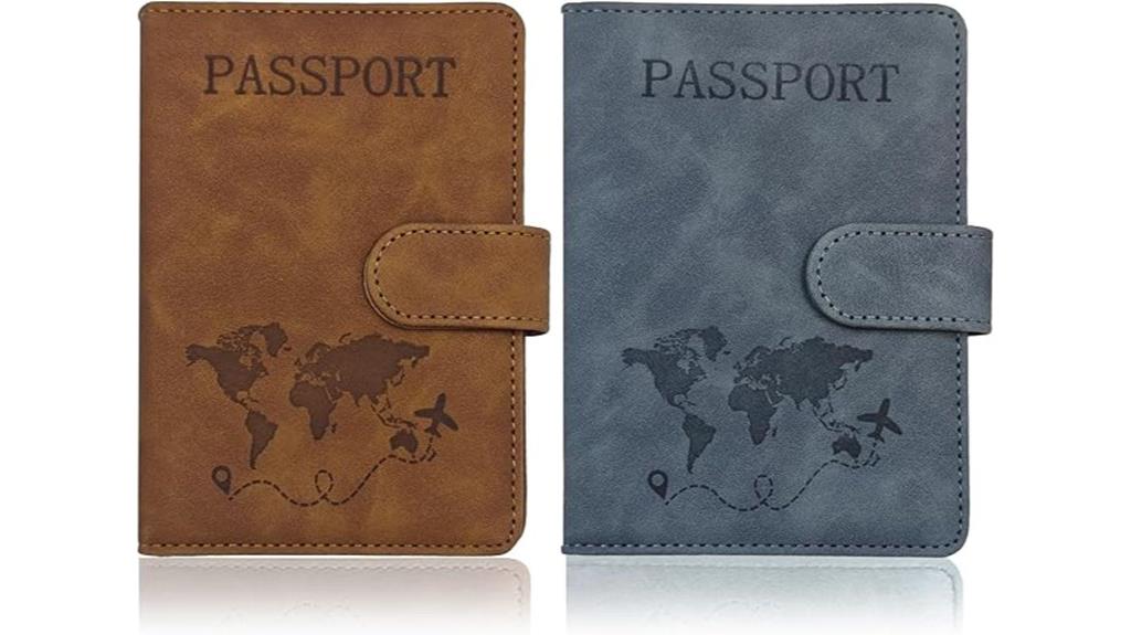 two rfid passport holders