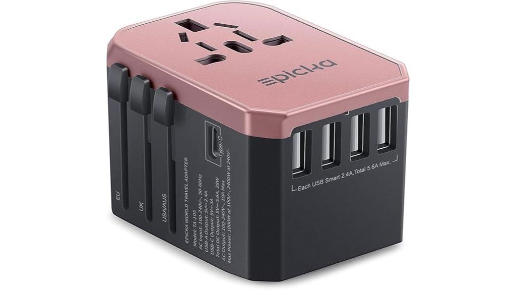 universal travel adapter with usb