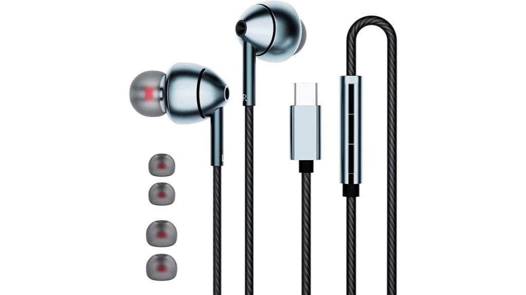 usb c noise canceling earbuds