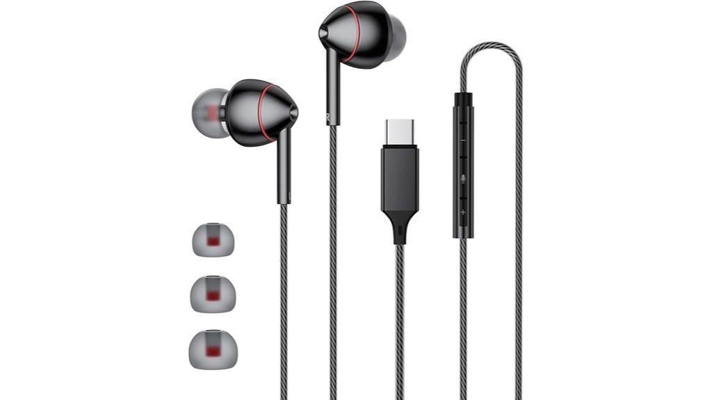 usb c noise cancelling earbuds