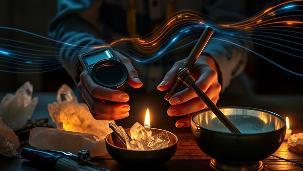 using sound to clear energies