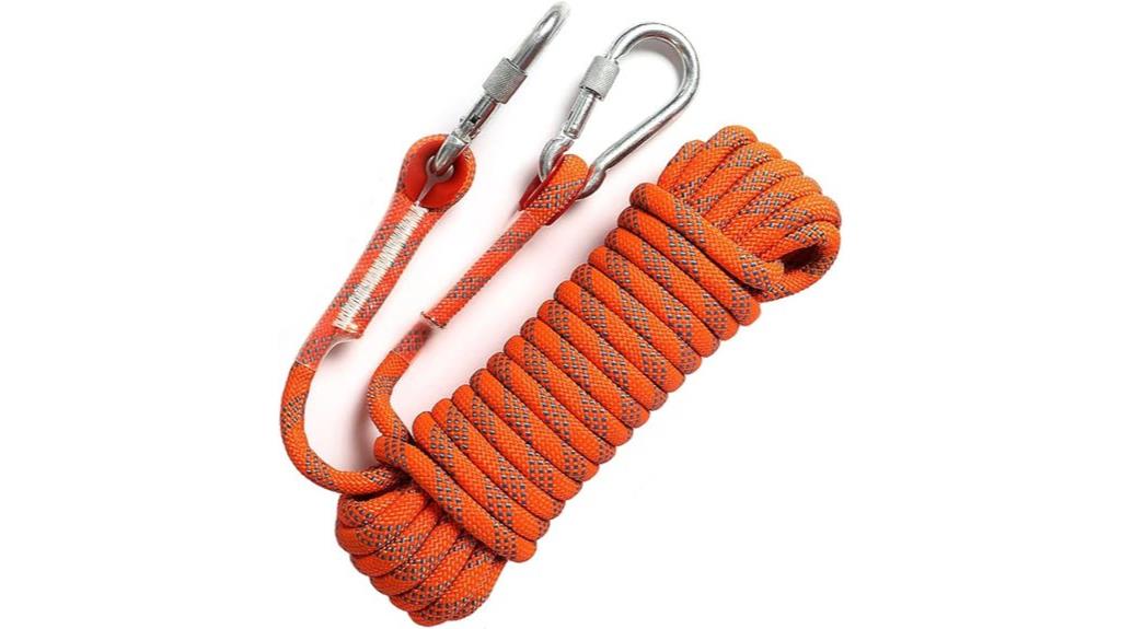 various length climbing ropes