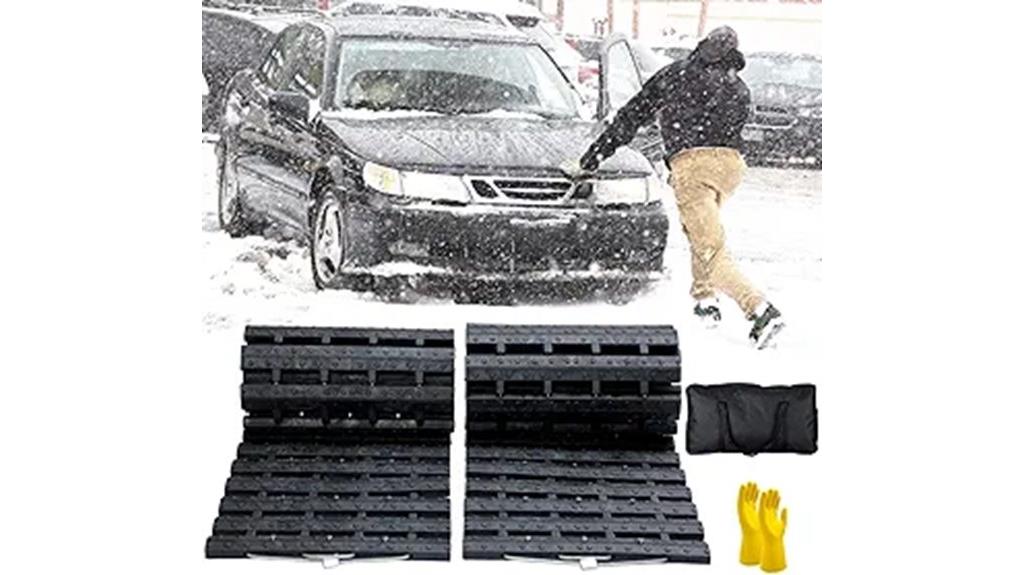 vehicle tire traction mats