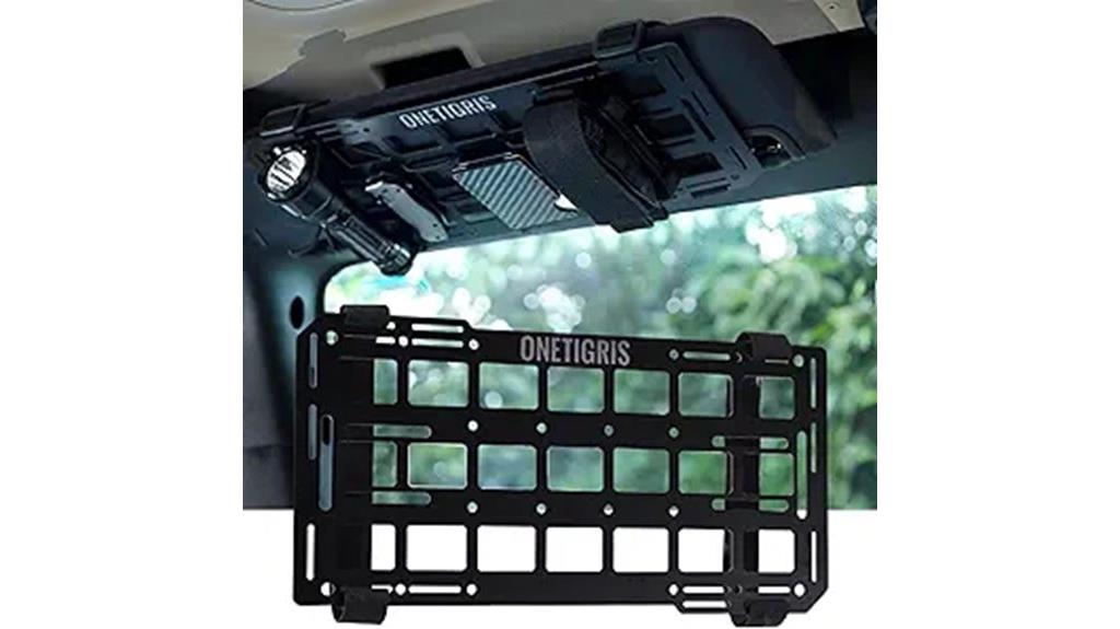 vehicle visor organization accessory