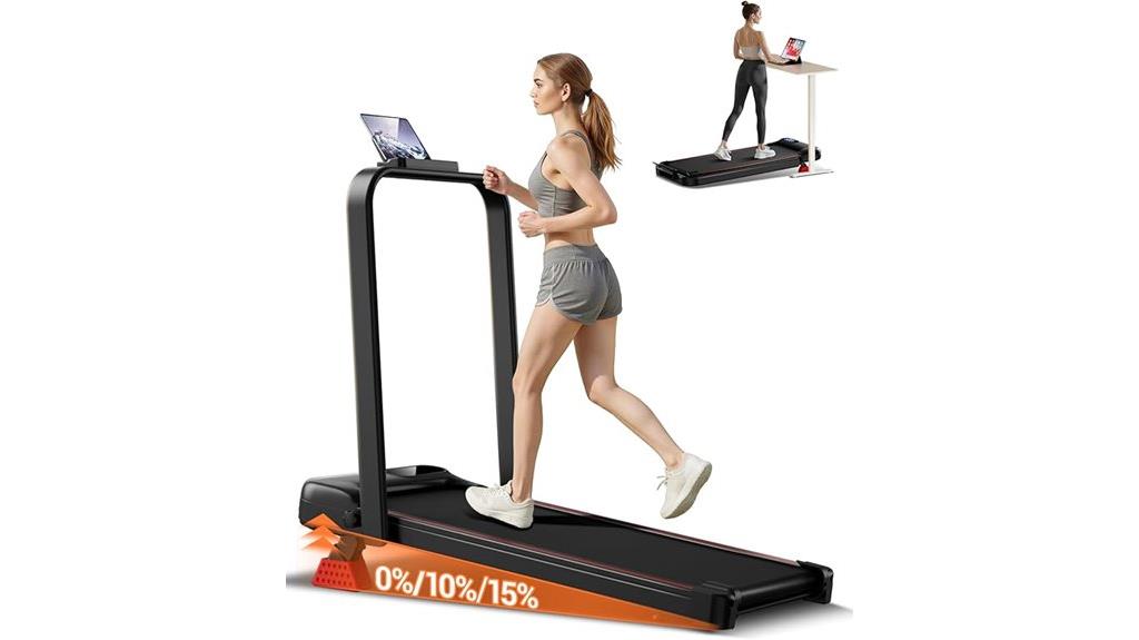 versatile portable treadmill incline