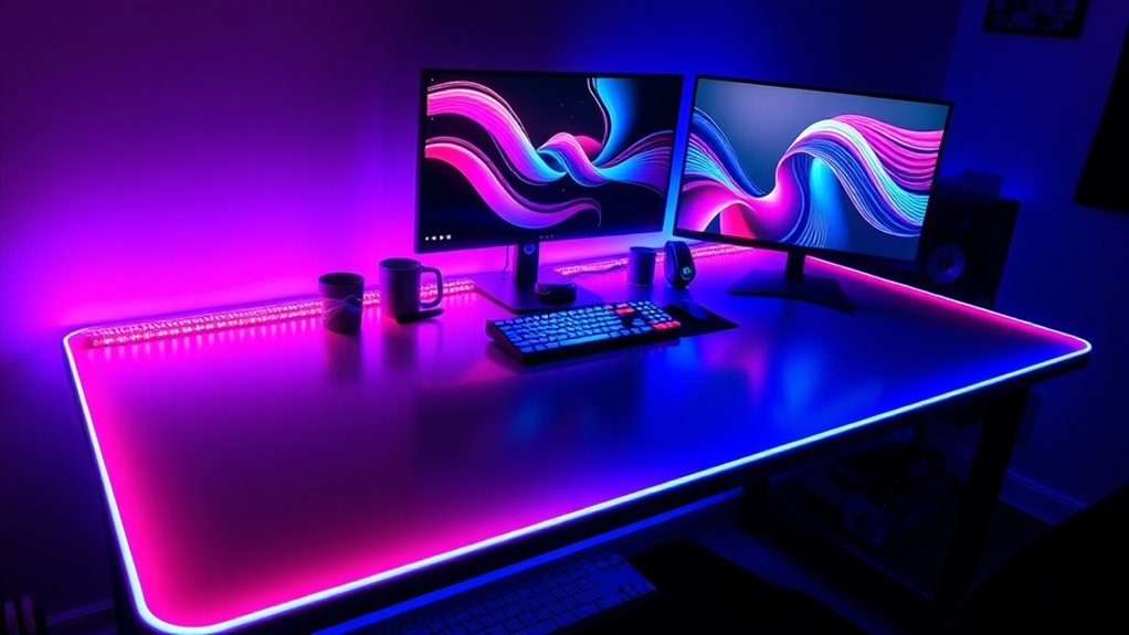 vibrant customizable lighting setup