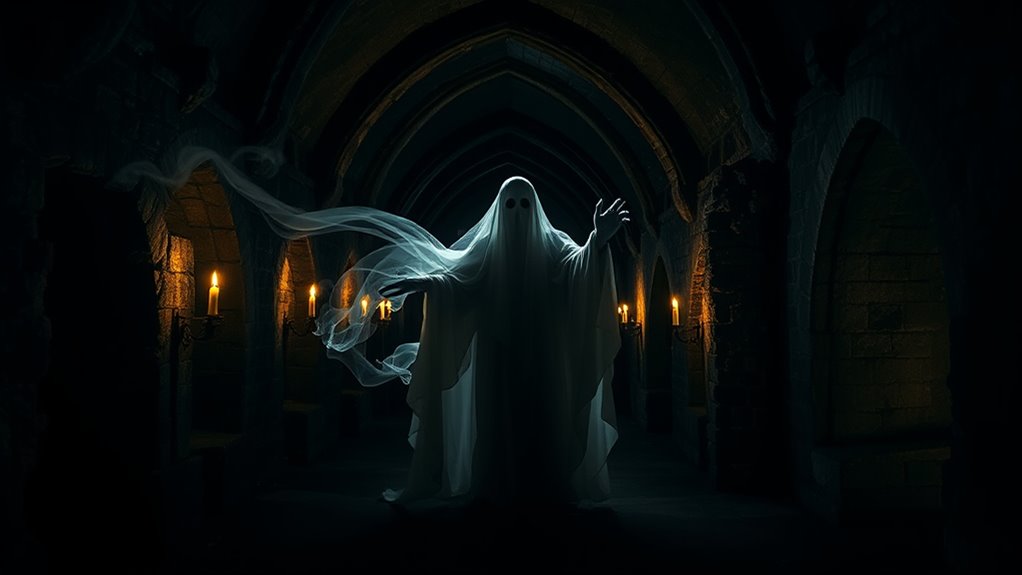 victorian ghostly female figure