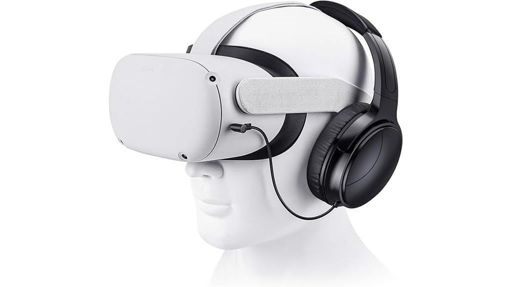 vr gaming headphones with custom cable