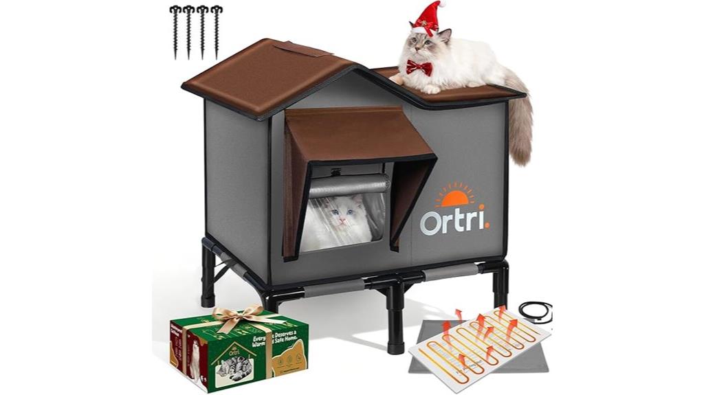 weatherproof heated cat shelter