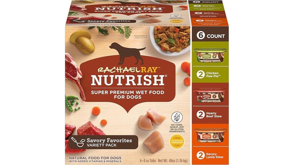 wet dog food variety