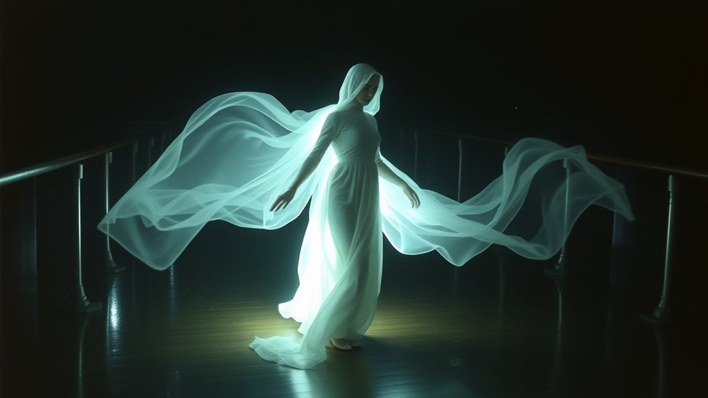 white gown silent apparition