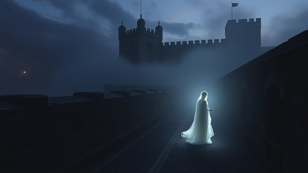 white lady ghostly apparition