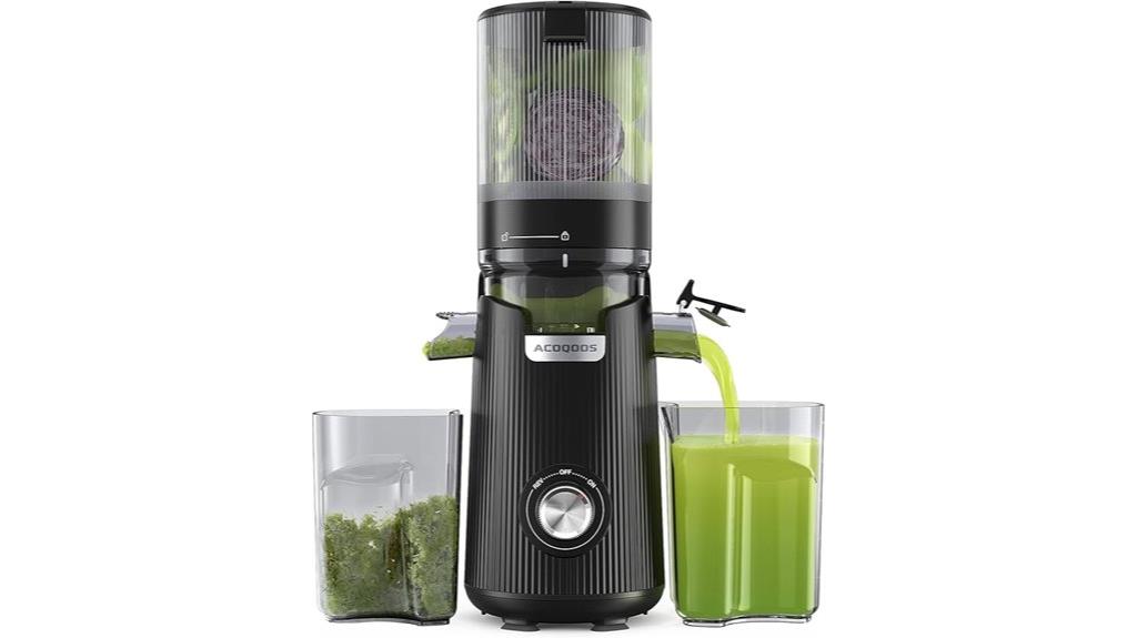 wide chute cold press juicer