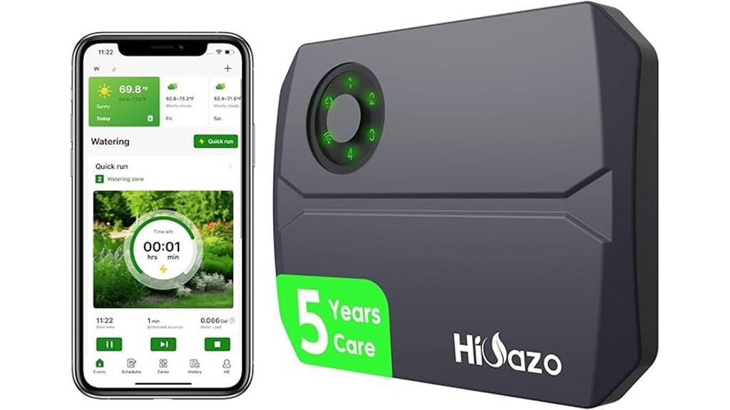 wifi enabled 4 zone sprinkler system