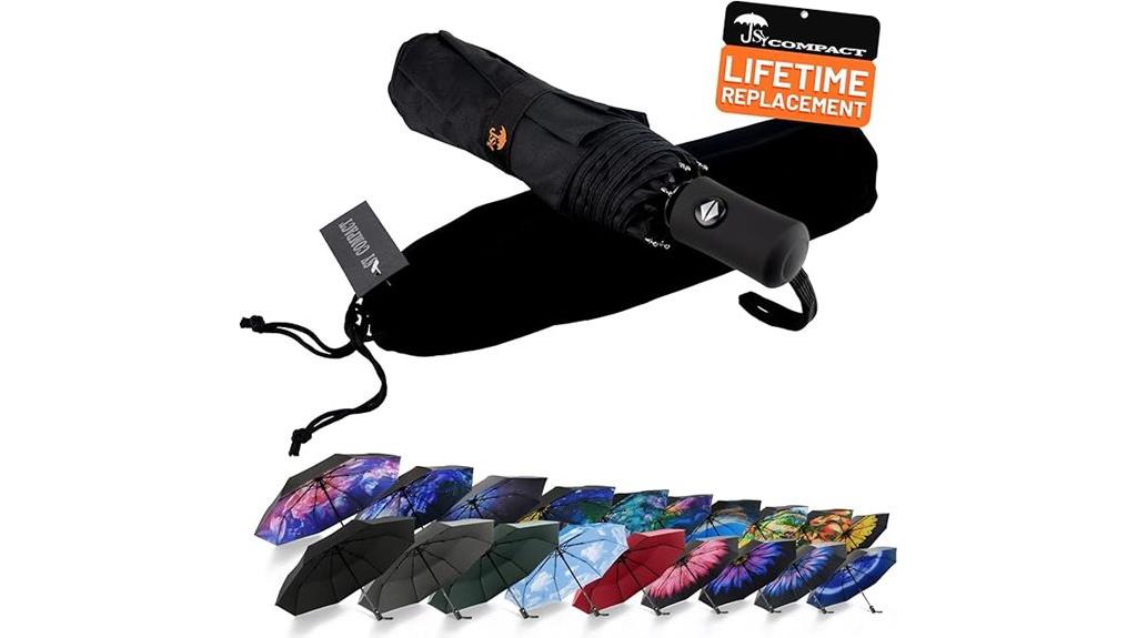 windproof compact automatic umbrella
