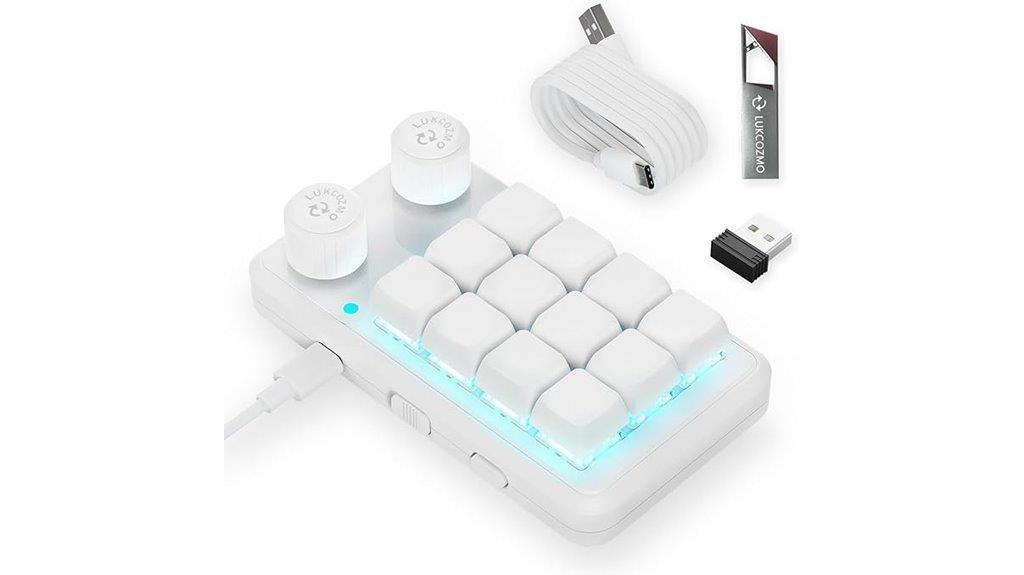 wireless 12 key mechanical keyboard