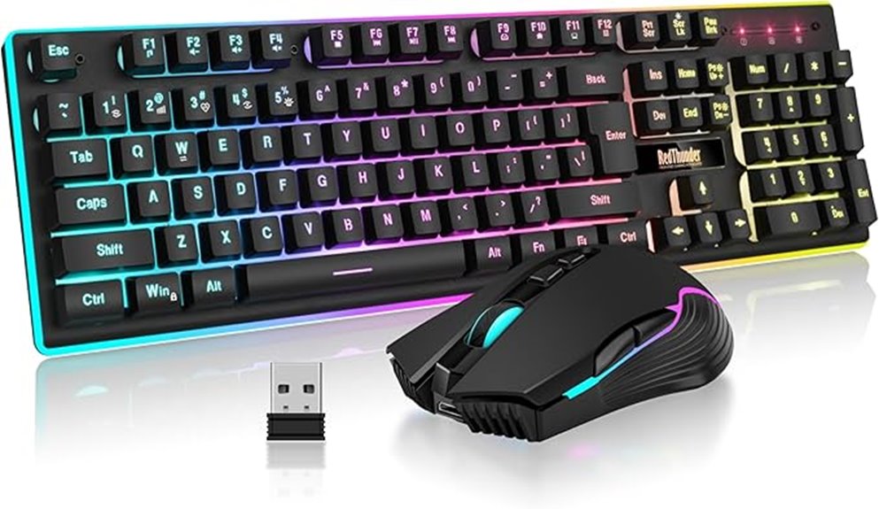 wireless gaming keyboard mouse