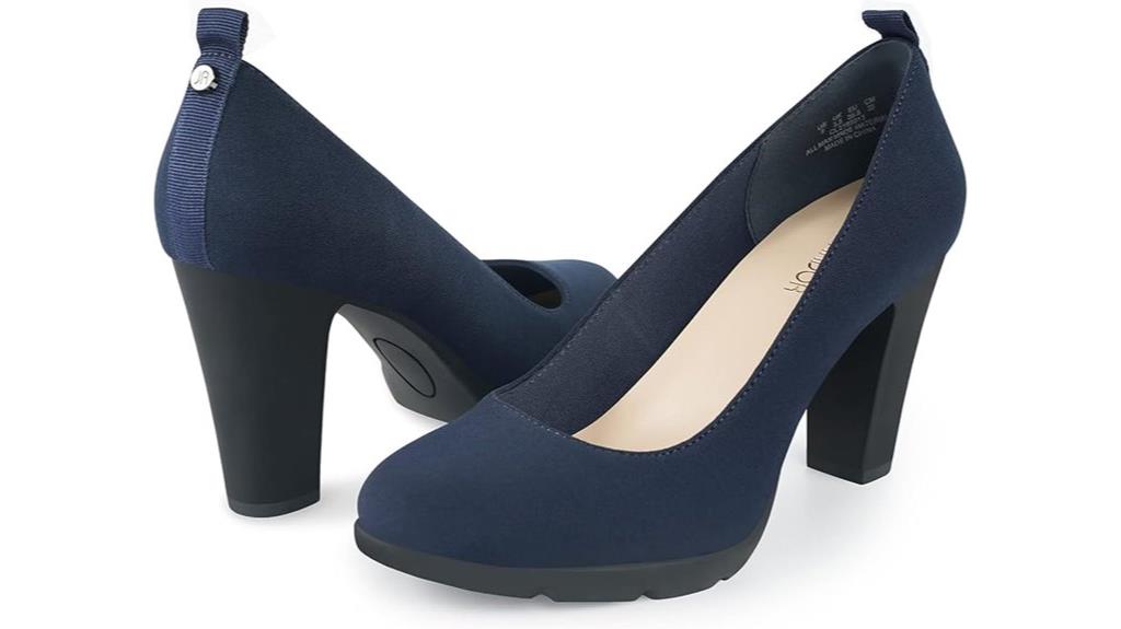 women s chunky heel pumps