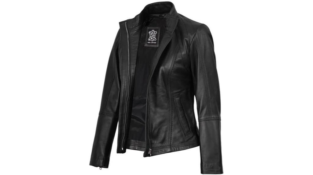 women s leather fashion jacket
