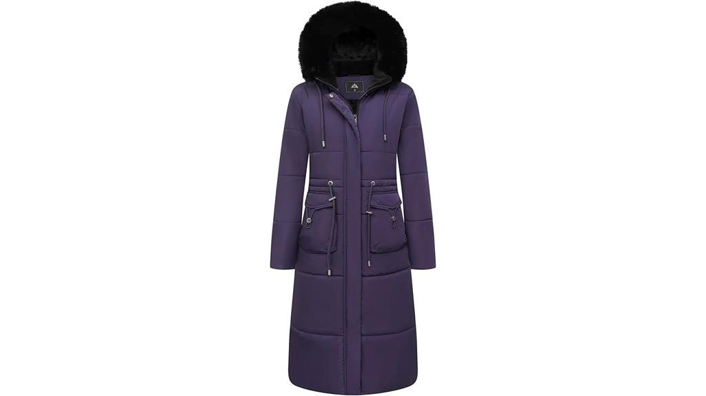women s long winter puffer coat