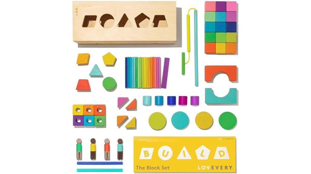 wooden toddler building blocks