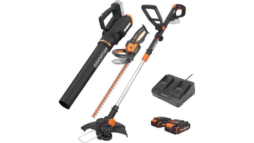 worx 20v gardening set
