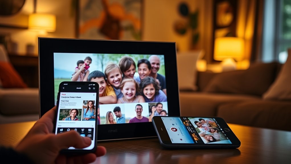 email enabled digital photo frames