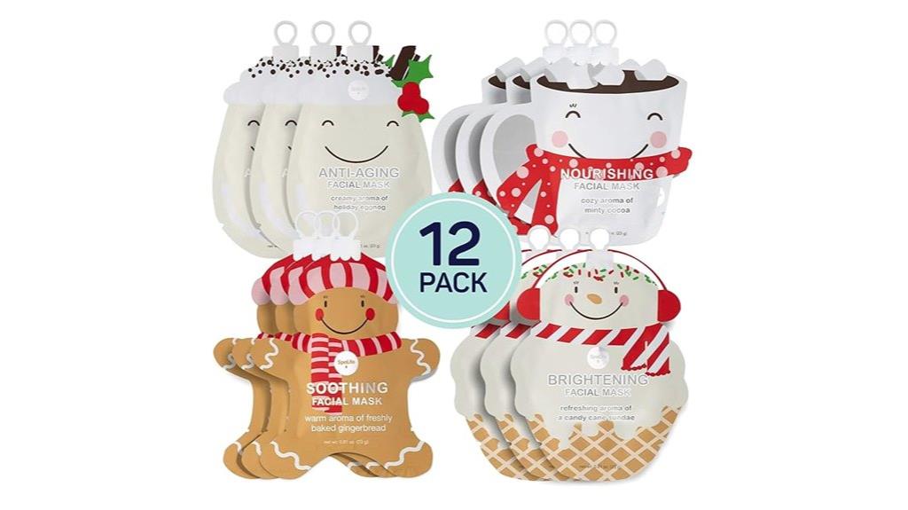 holiday spa face masks