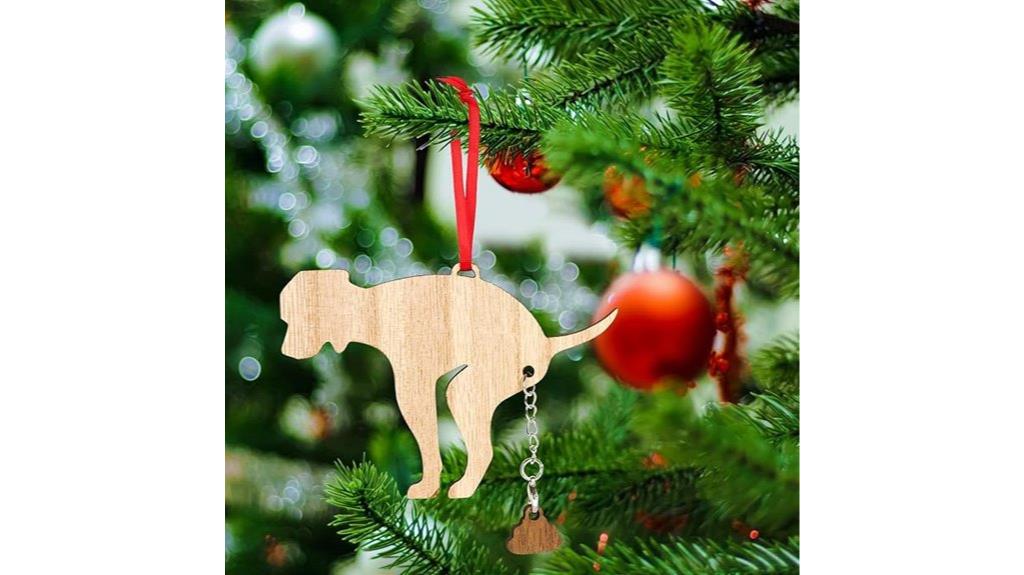 personalized holiday dog ornament