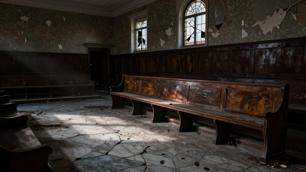 abandoned courthouse footsteps echo